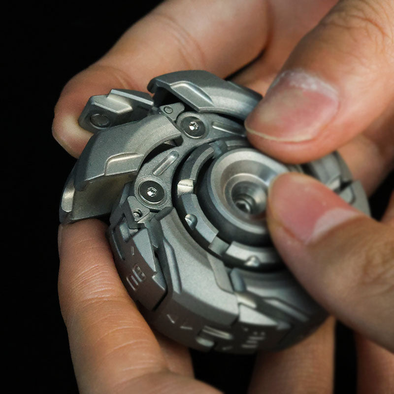 WarpFang:Stainless Steel Mecha Fidget Spinner
