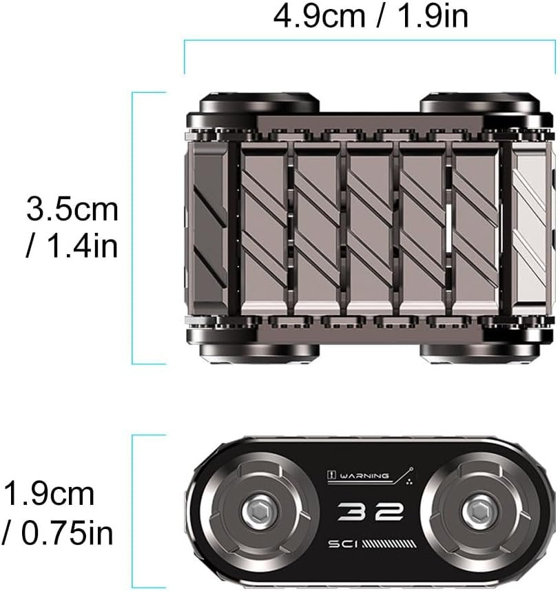 Fidget Toy for Adults,Help Relieve Stress, Anxiety, Tension,Promotes Focus, Tank Shape Design, Metal Material, high Precision Production