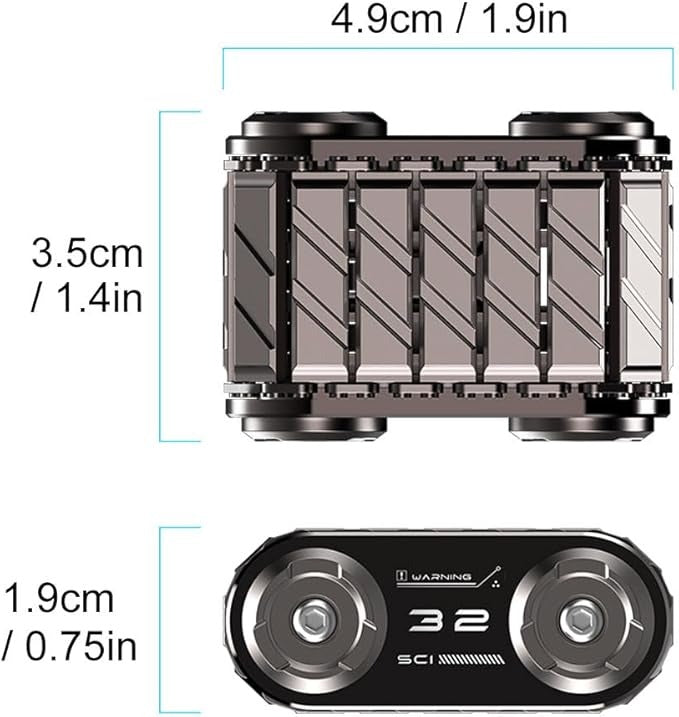 Fidget Toy for Adults,Help Relieve Stress, Anxiety, Tension,Promotes Focus, Tank Shape Design, Metal Material, high Precision Production
