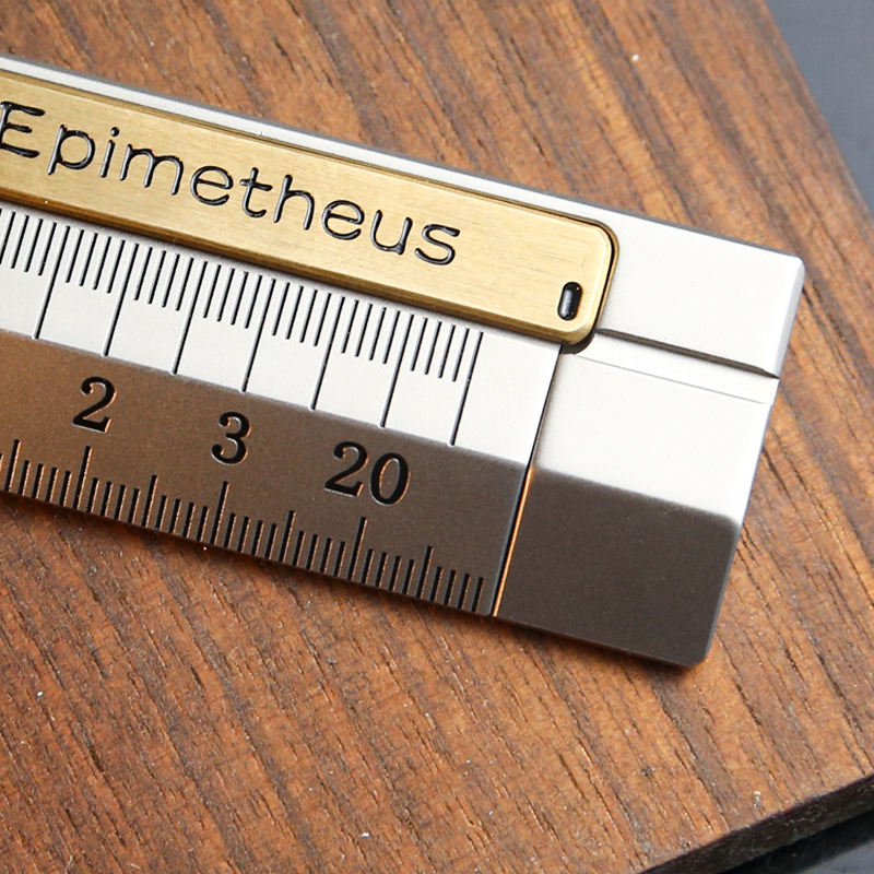 Premium Metal Push-Pull Self-Deception Ruler | Stress Relief Toy for Adults
