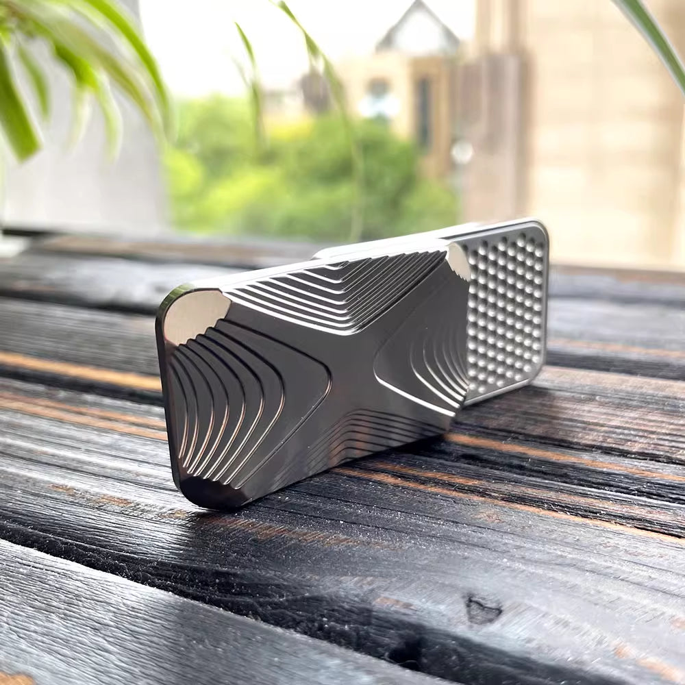 Makermesh MechSlide: Infinite Stainless Fidget Tool Precision in motion.