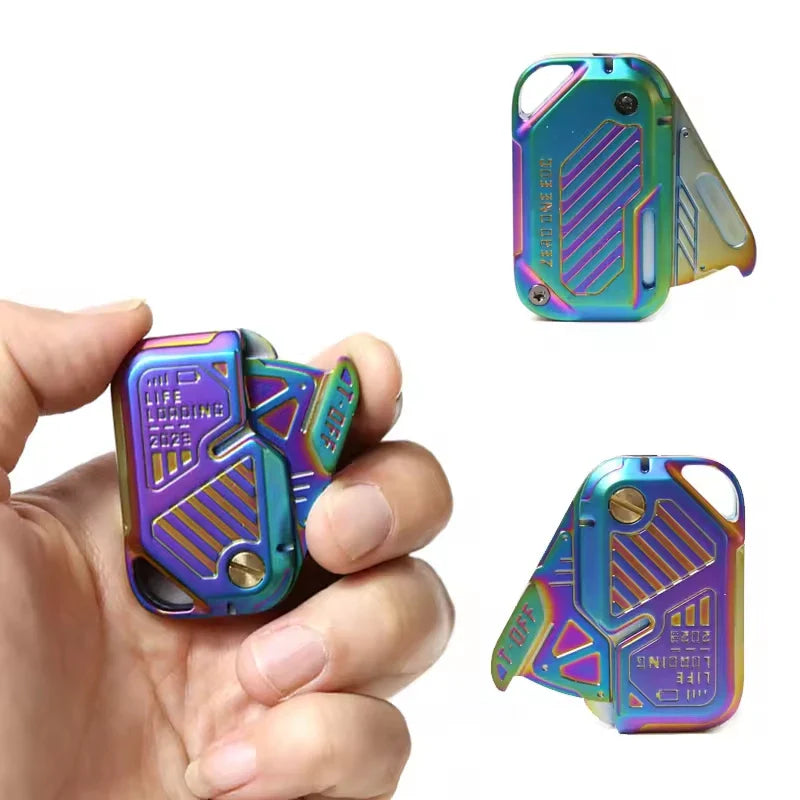 1PC EDC Novel Metal Swing Fidget Slider Fidget Toys Stress Relief Haptic Slider