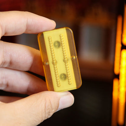 PEI EDC Fidget Gyroscope Spinner – Mechanical Push-Pull Card Game with Ding-Dong Sound