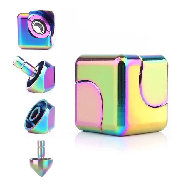 Premium High-Speed Metal Fidget Spinner Cube – Stress Relief Toy for All Ages