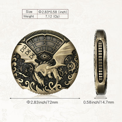 7-in-1 Zinc Alloy DND Dice Spinner – High-Speed Customizable RPG Metal Dice Set