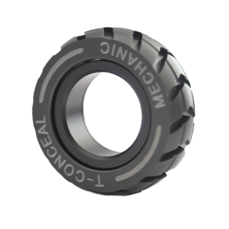 Custom Metal Ring Silicone Fingertip Gyro Fidget Spinner