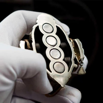 Tiebro Metal Mechanical Skull Fidget Spinner | Magnetic Spinner for Stress Relief