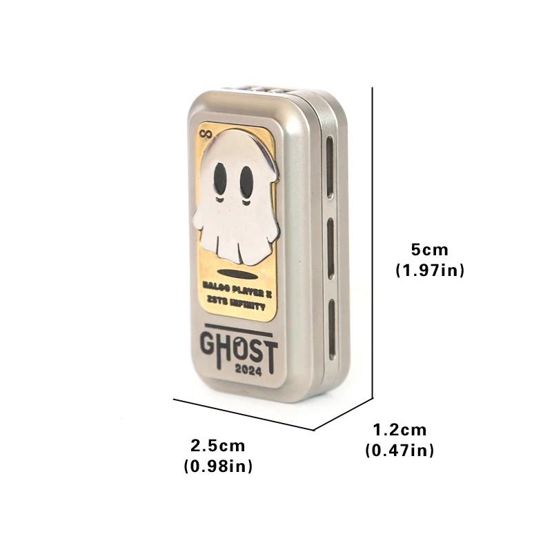 Ghost Metal Fidget Slider – Stress Relief Toy for Adults & Kids