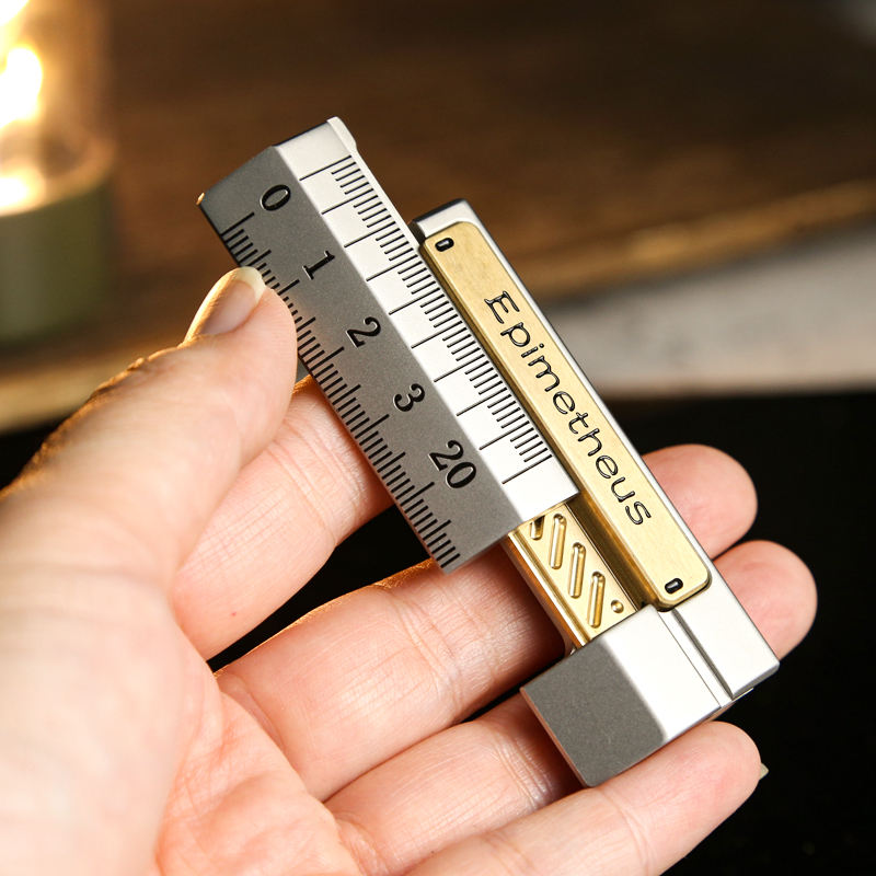Pull Push Ruler Image Premium Metal Push-Pull Self-Deception Ruler | Stress Relief Toy for A ...