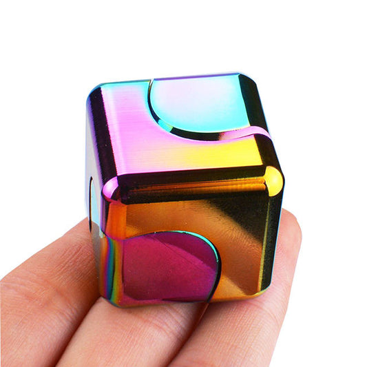 Premium High-Speed Metal Fidget Spinner Cube – Stress Relief Toy for All Ages