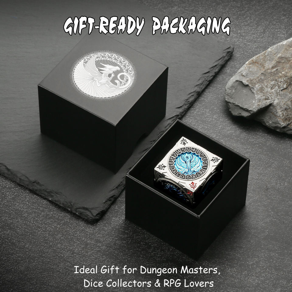 Hexagonal Push Spinner Dice Cube – Chimera & Mind Flayer DND Collector’s Set