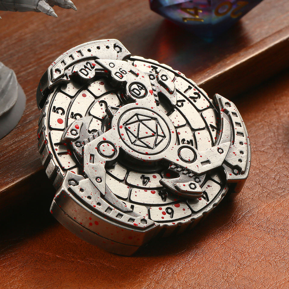 7-in-1 Dragon Dice Spinner – Unique DND Game Roulette Set