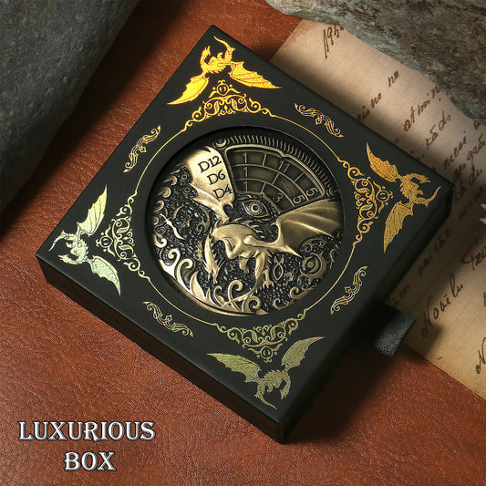 7-in-1 Zinc Alloy DND Dice Spinner – High-Speed Customizable RPG Metal Dice Set