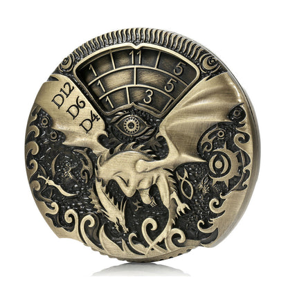 7-in-1 Zinc Alloy DND Dice Spinner – High-Speed Customizable RPG Metal Dice Set