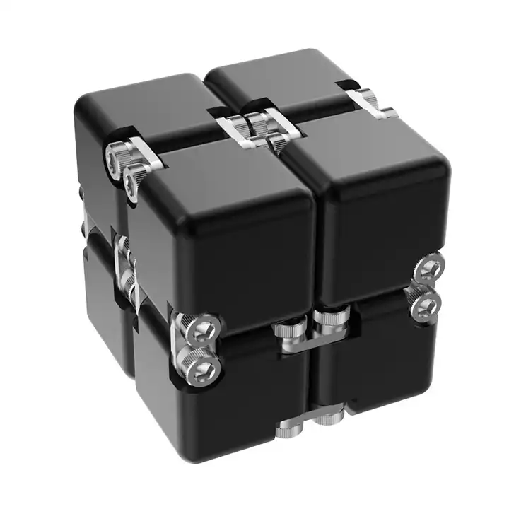 Premium Metal Infinity Cube – Foldable Sensory Fidget Toy for Stress Relief & Focus (Aluminium Build)