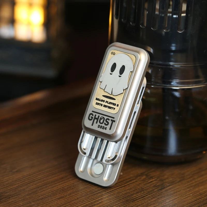 Ghost Metal Fidget Slider – Stress Relief Toy for Adults & Kids