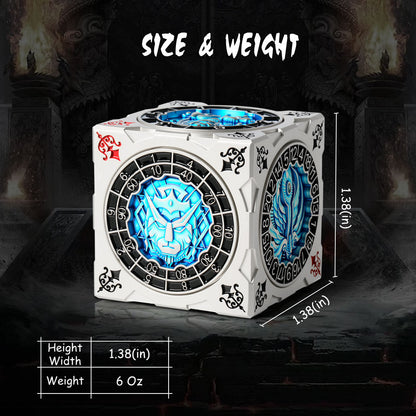 Hexagonal Push Spinner Dice Cube – Chimera & Mind Flayer DND Collector’s Set