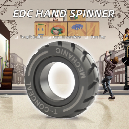 Custom Cross-Border Fidget Spinner | Metal Ring & Silicone Fingertip Gyro