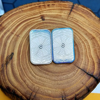 Mechanical Gyroscope Push Card Coin | Premium Metal EDC Fidget Toy Unisex