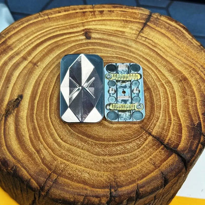 Mechanical Gyroscope Push Card Coin | Premium Metal EDC Fidget Toy Unisex