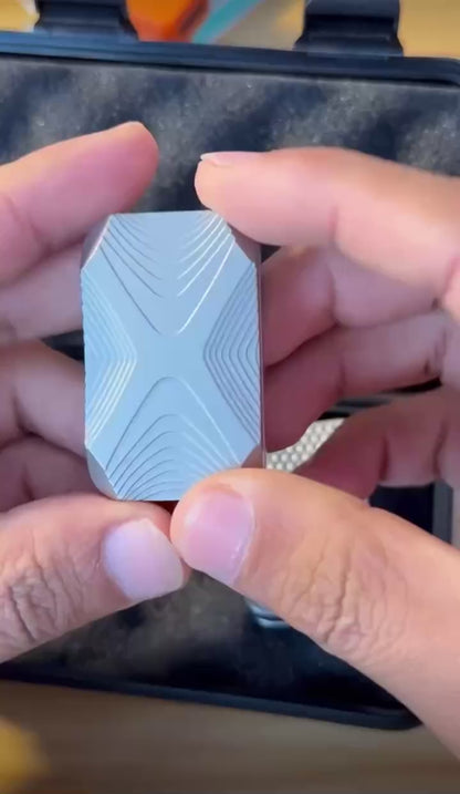 Makermesh MechSlide: Infinite Stainless Fidget Tool Precision in motion.