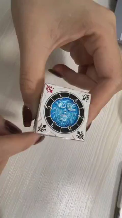 Hexagonal Push Spinner Dice Cube – Chimera & Mind Flayer DND Collector’s Set