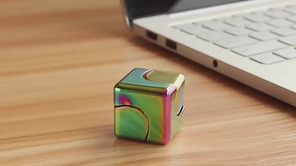 Premium High-Speed Metal Fidget Spinner Cube – Stress Relief Toy for All Ages