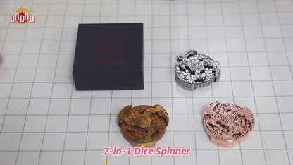 7-in-1 Dragon Dice Spinner – Unique DND Game Roulette Set