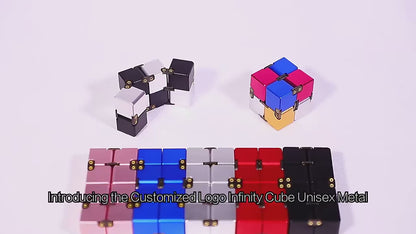 Premium Metal Infinity Cube – Foldable Sensory Fidget Toy for Stress Relief & Focus (Aluminium Build)